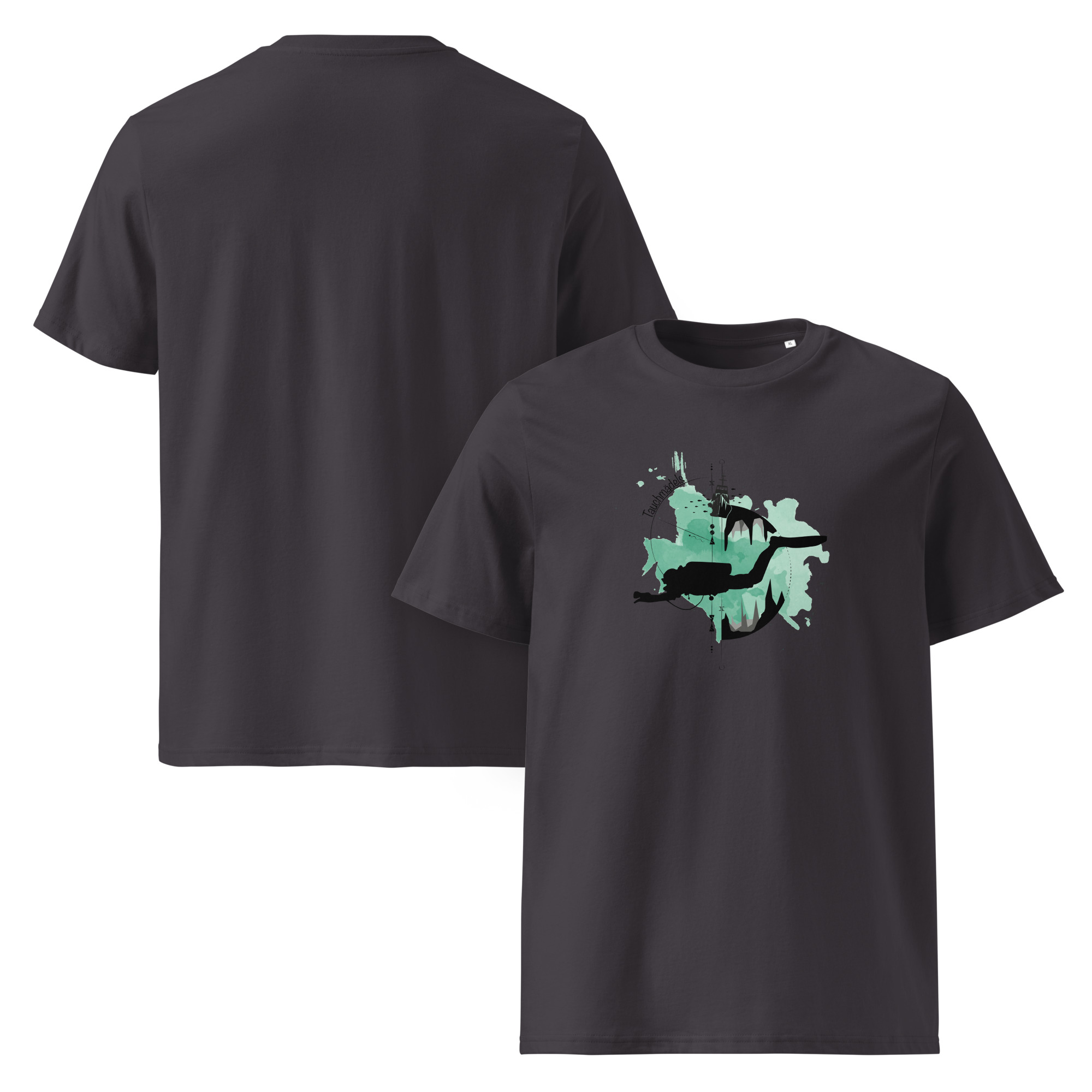 Unisex-Bio-Baumwoll-T-Shirt - Logo grün/schwarz – Bild 3