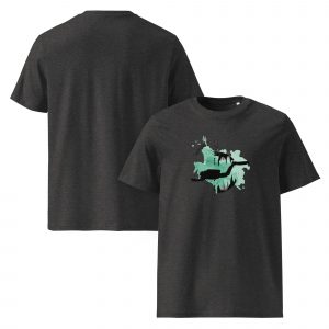 Unisex-Bio-Baumwoll-T-Shirt - Logo grün/schwarz