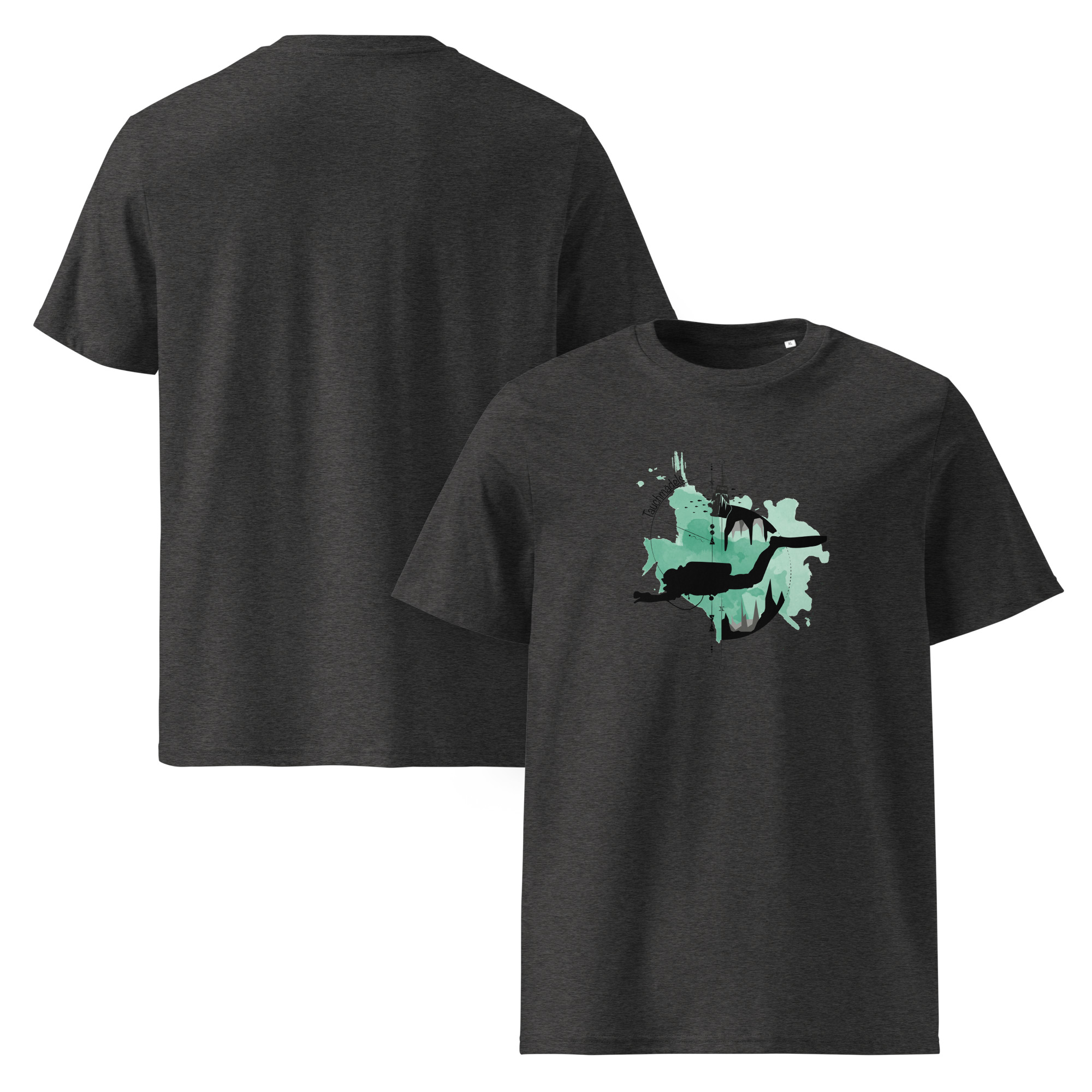 Unisex-Bio-Baumwoll-T-Shirt - Logo grün/schwarz