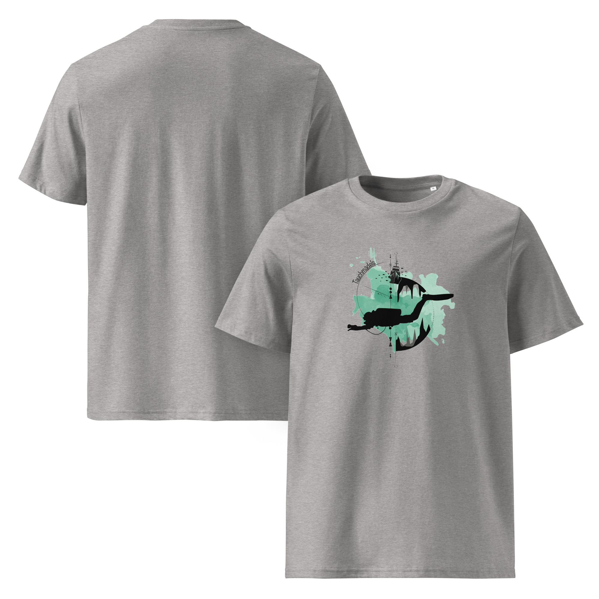 Unisex-Bio-Baumwoll-T-Shirt - Logo grün/schwarz – Bild 5
