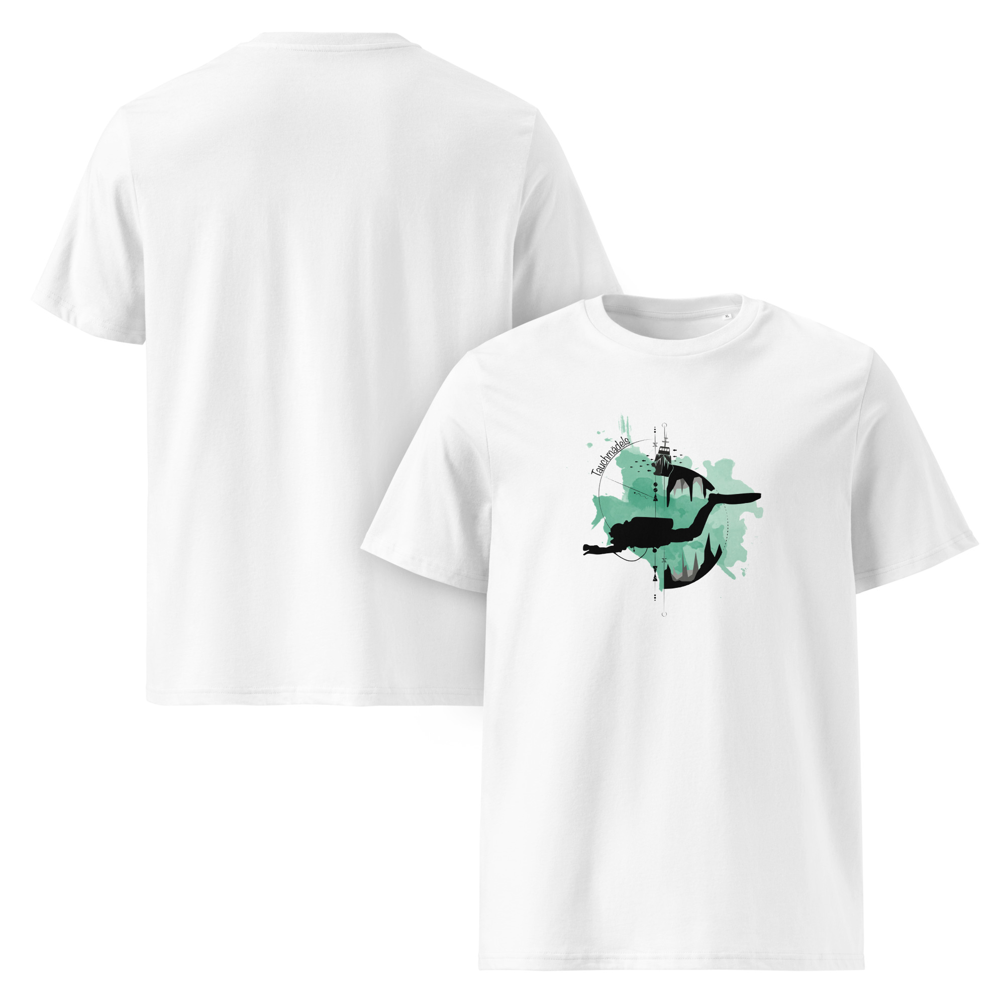 Unisex-Bio-Baumwoll-T-Shirt - Logo grün/schwarz – Bild 6