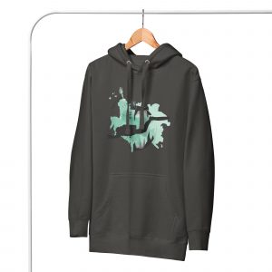 Tauchmädels - Unisex-Kapuzenpullover - Logo grün/schwarz