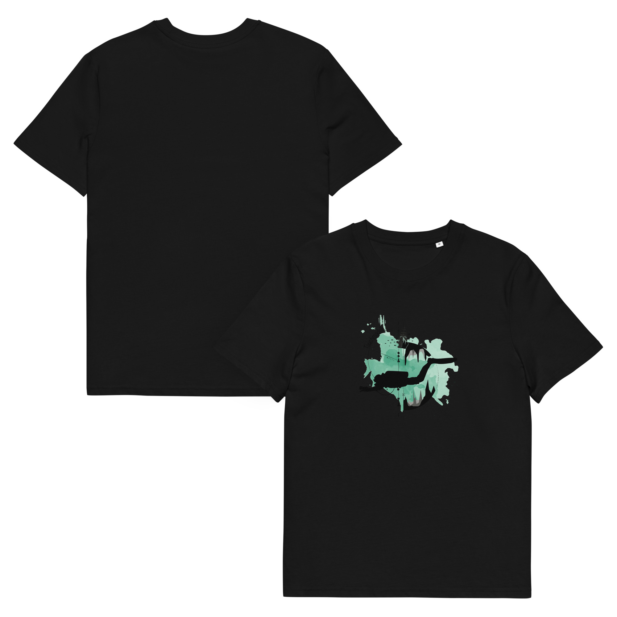 Unisex-Bio-Baumwoll-T-Shirt - Logo grün/schwarz – Bild 8
