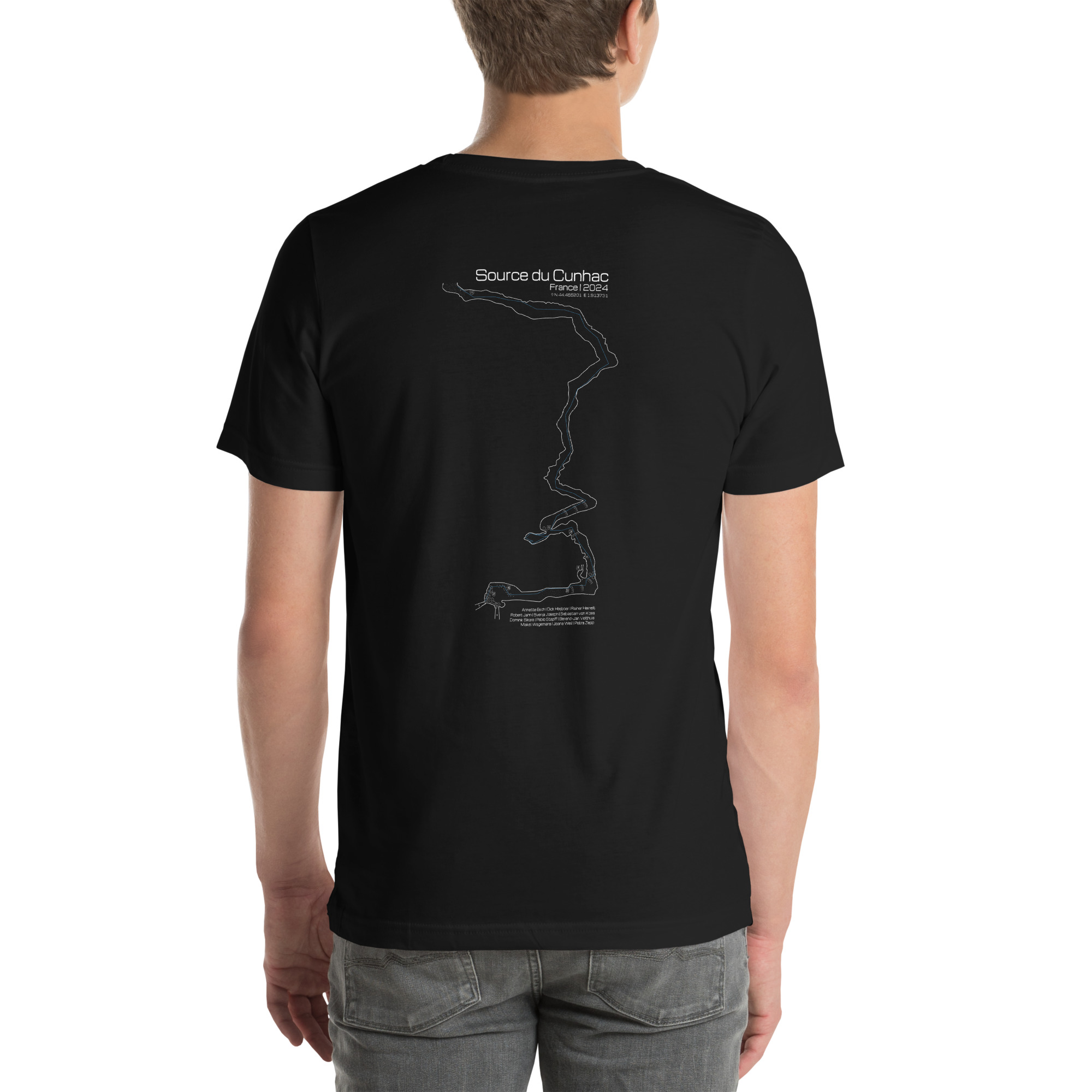 Cunhac Map SW – bedrucktes Unisex-T-Shirt