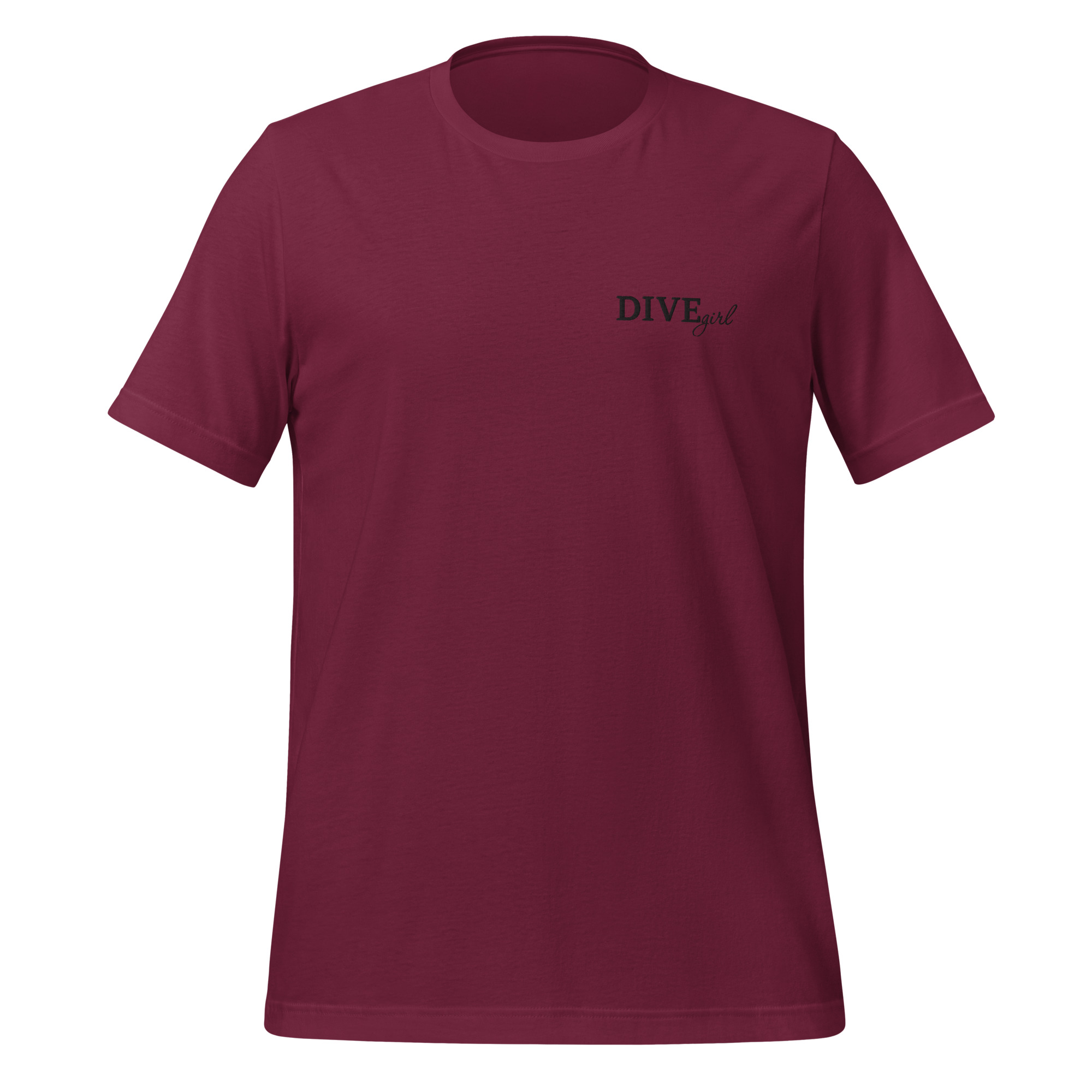 Divegirl - besticktes Unisex-T-Shirt – Bild 2