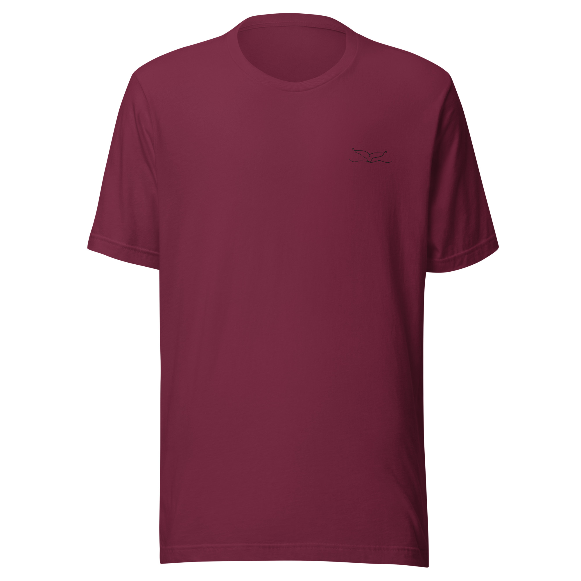 Flosse - besticktes Unisex-T-Shirt – Bild 3