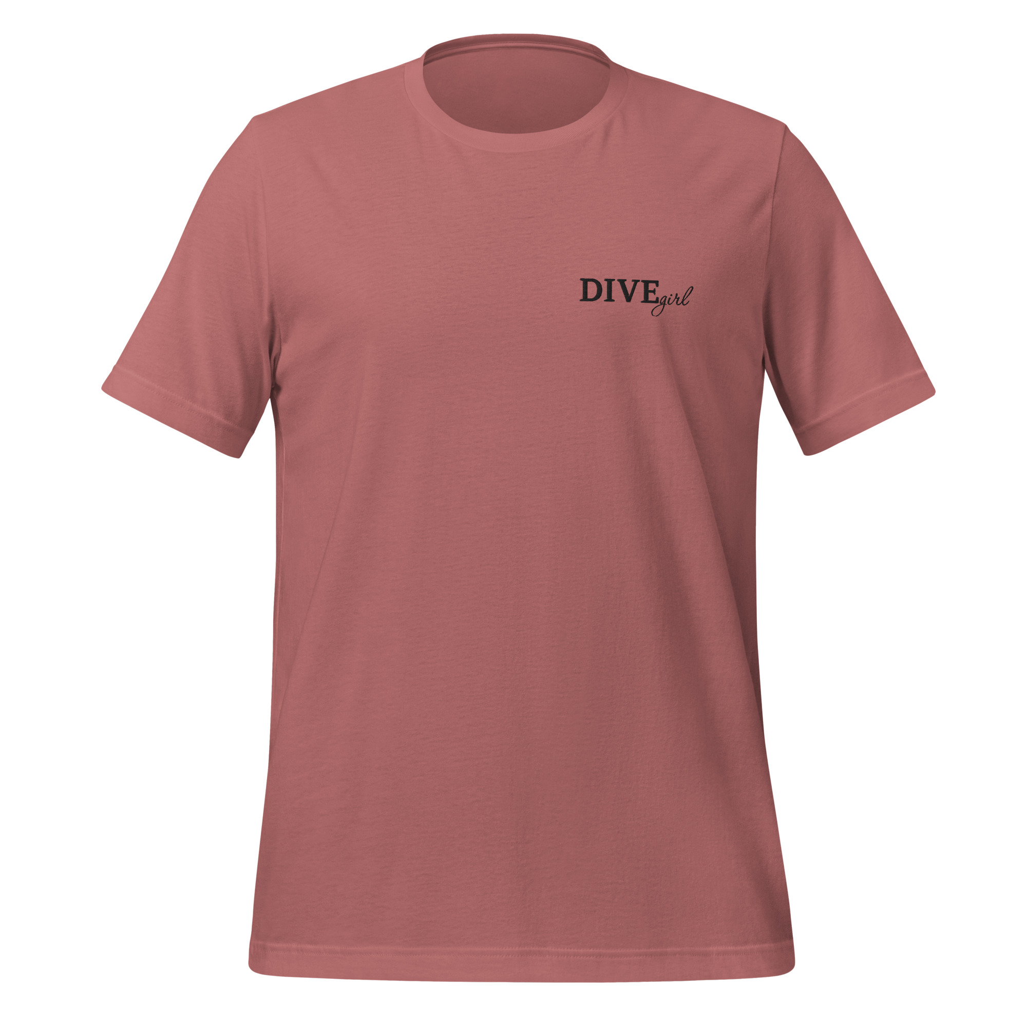 Divegirl - besticktes Unisex-T-Shirt – Bild 4