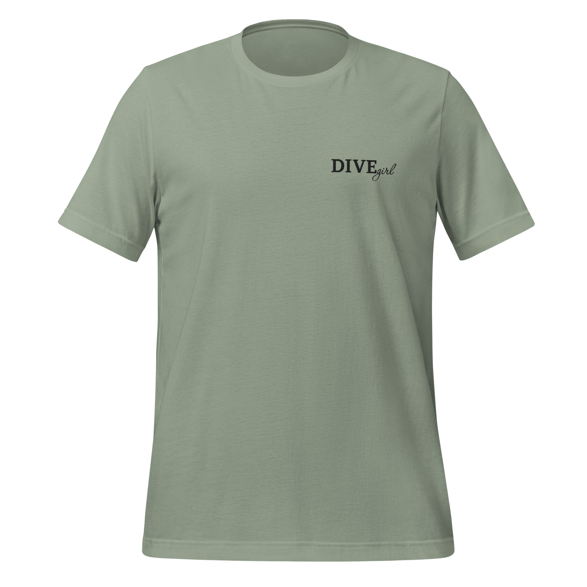 Divegirl - besticktes Unisex-T-Shirt – Bild 6