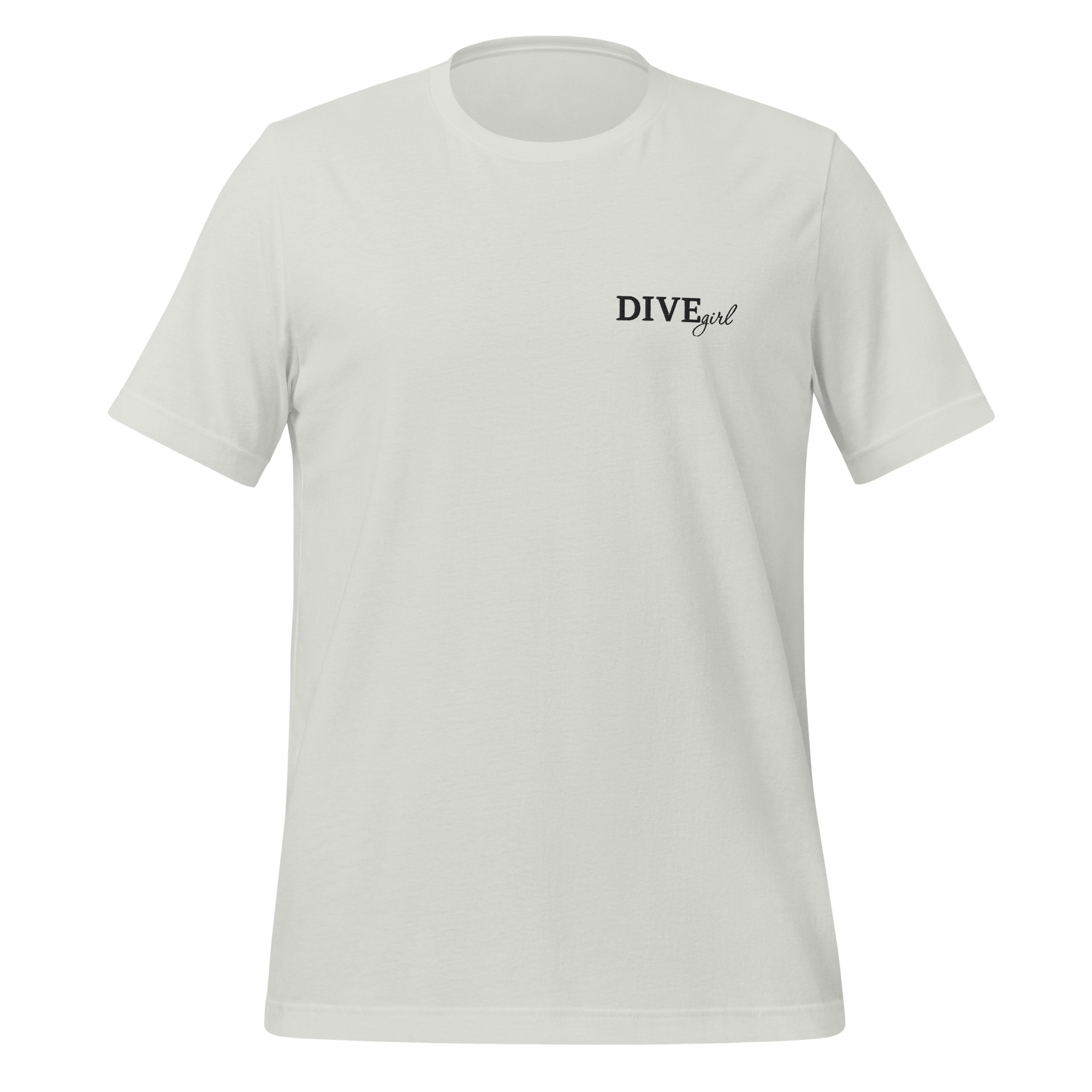 Divegirl - besticktes Unisex-T-Shirt – Bild 8