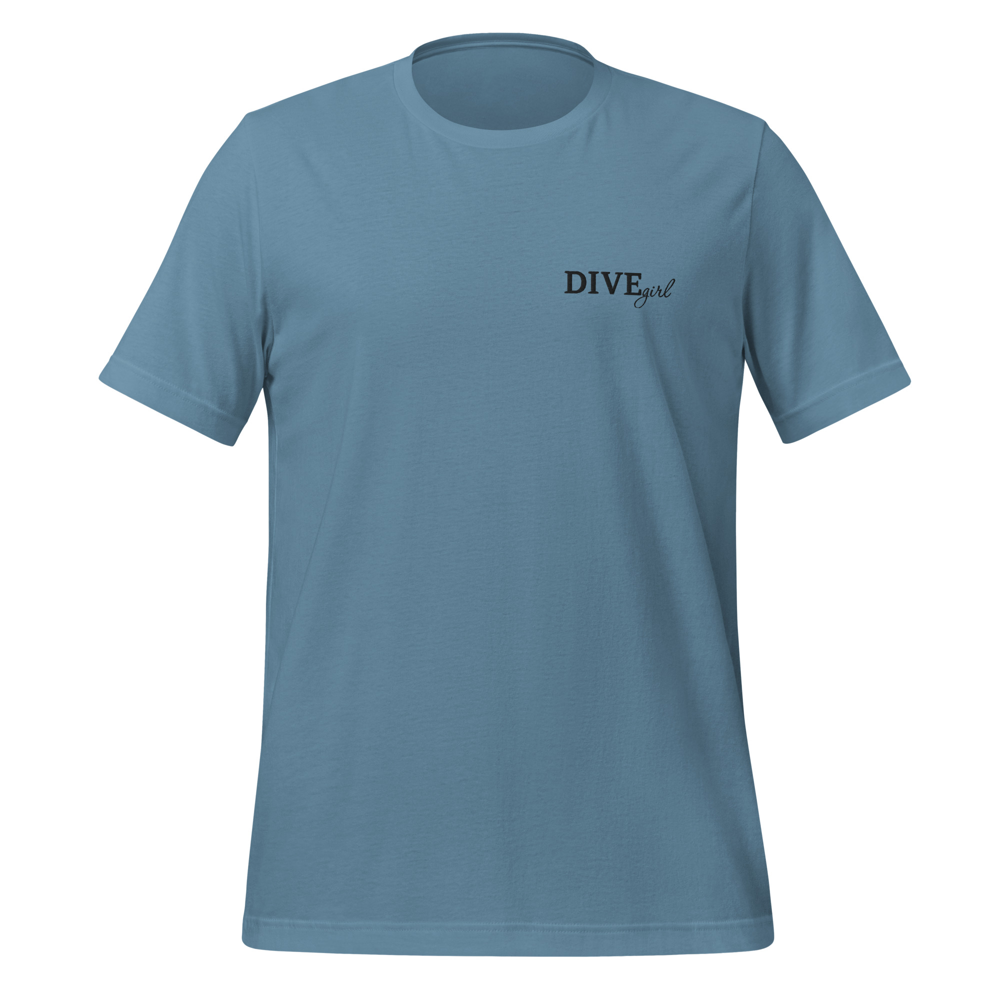 Divegirl - besticktes Unisex-T-Shirt – Bild 5